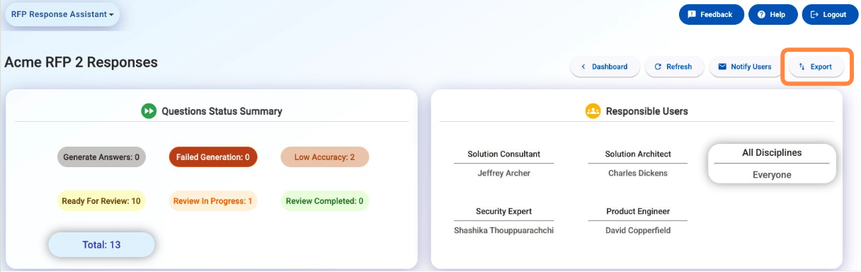 Export RFP