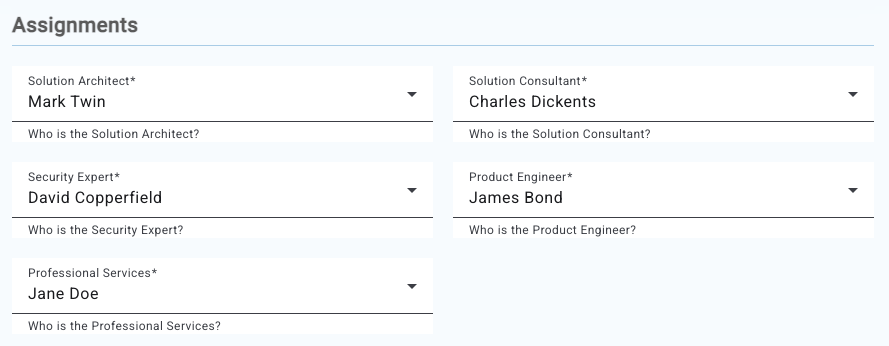 Team reviewer assignments